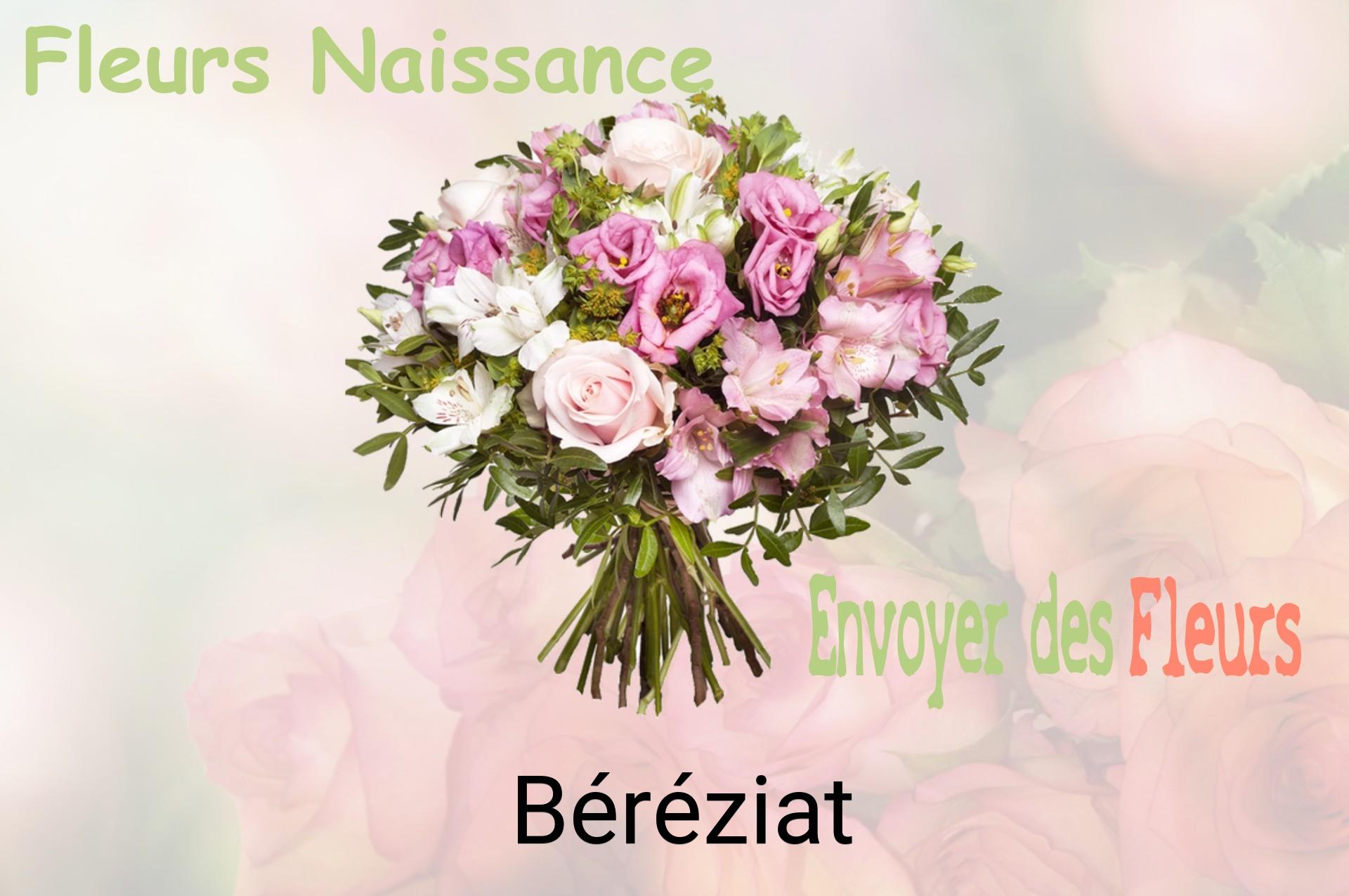 Bouquet de fleurs de naissance livré à Béréziat